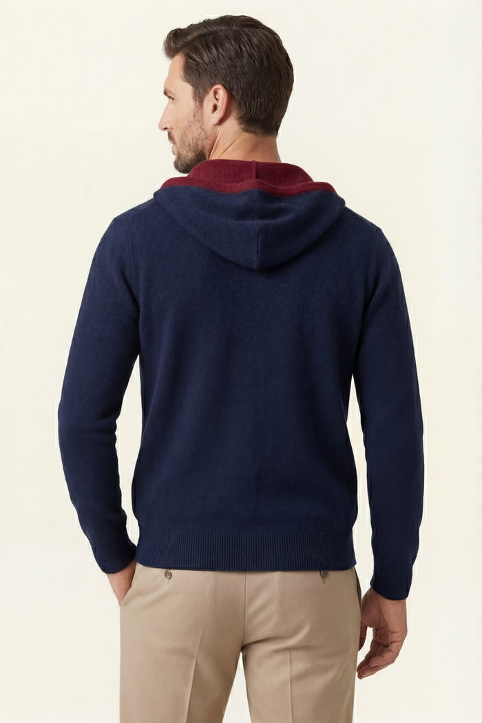 Sorano Hooded Cardigan Navy
