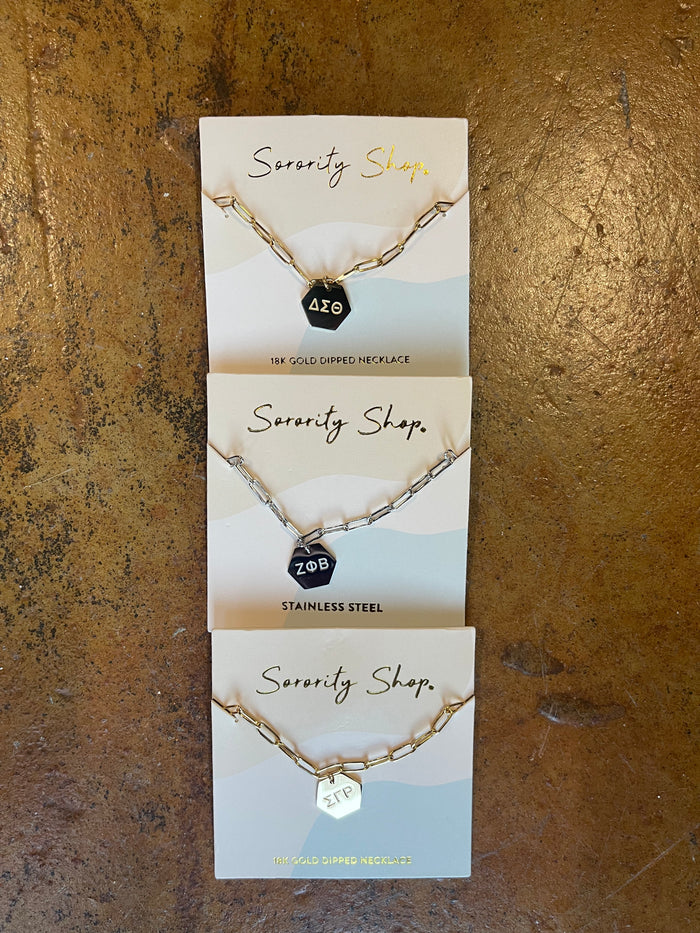 Sorority Paperclip Necklace