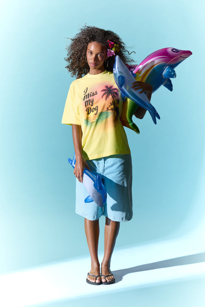 Model's height is 5'9" and wears a size S.