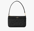 Spade Flower Quilted Fabric Convertible Wristlet