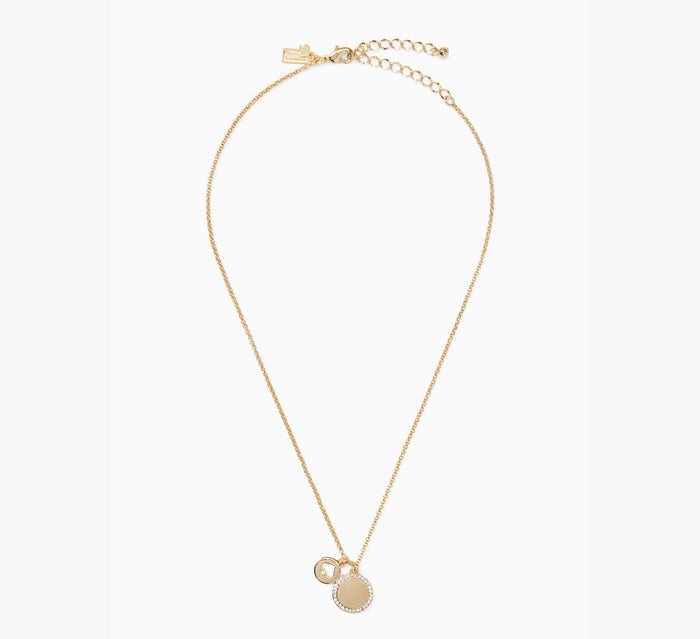 Spot The Spade Pave Charm Pendant Necklace
