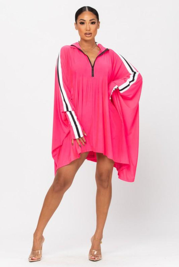 Step Ya Game Up.......Long Sleeve Cape Dress | Swagg Boutique LLC.