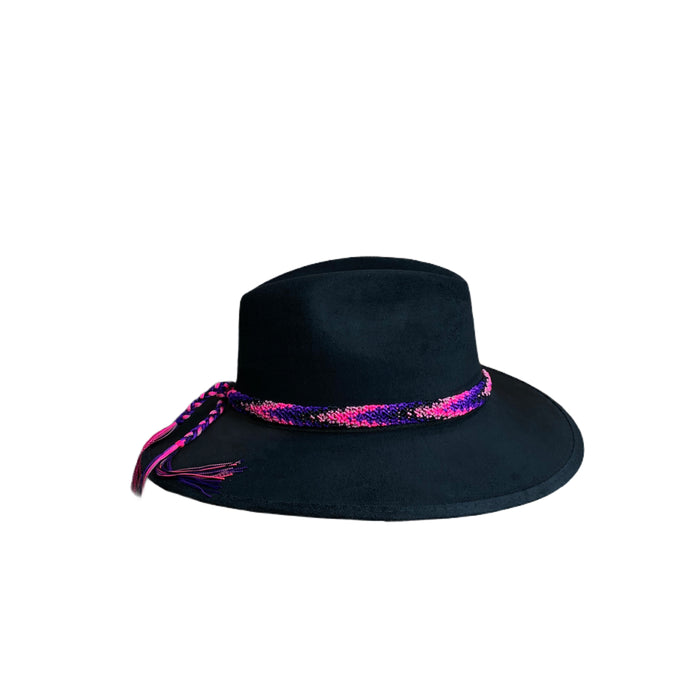 Suede Cowgirl Hat with braided hat band