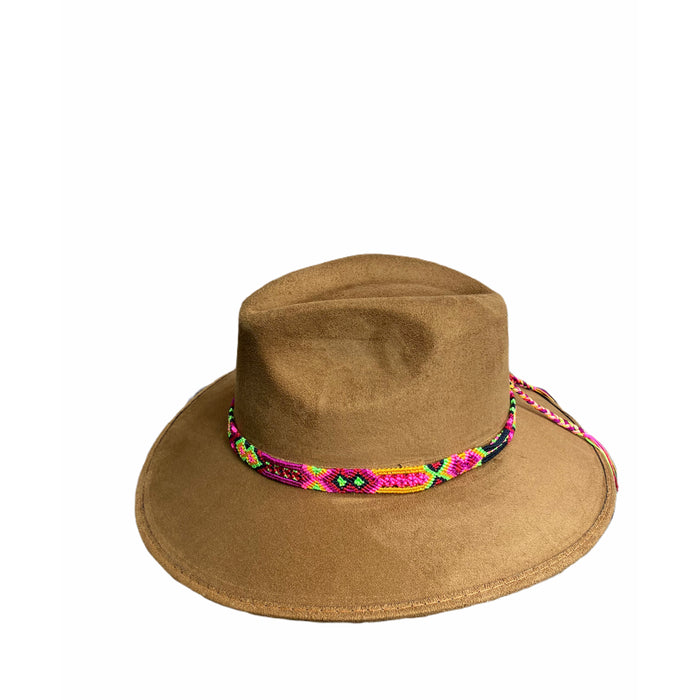 Suede Cowgirl Hat with braided hat band