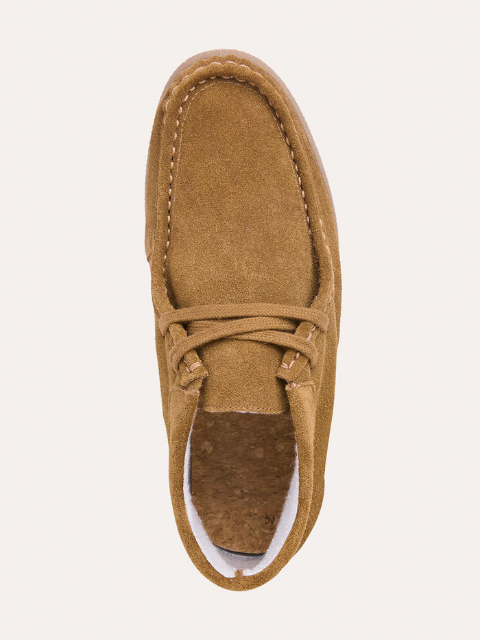Suede Lace Up Moccasins