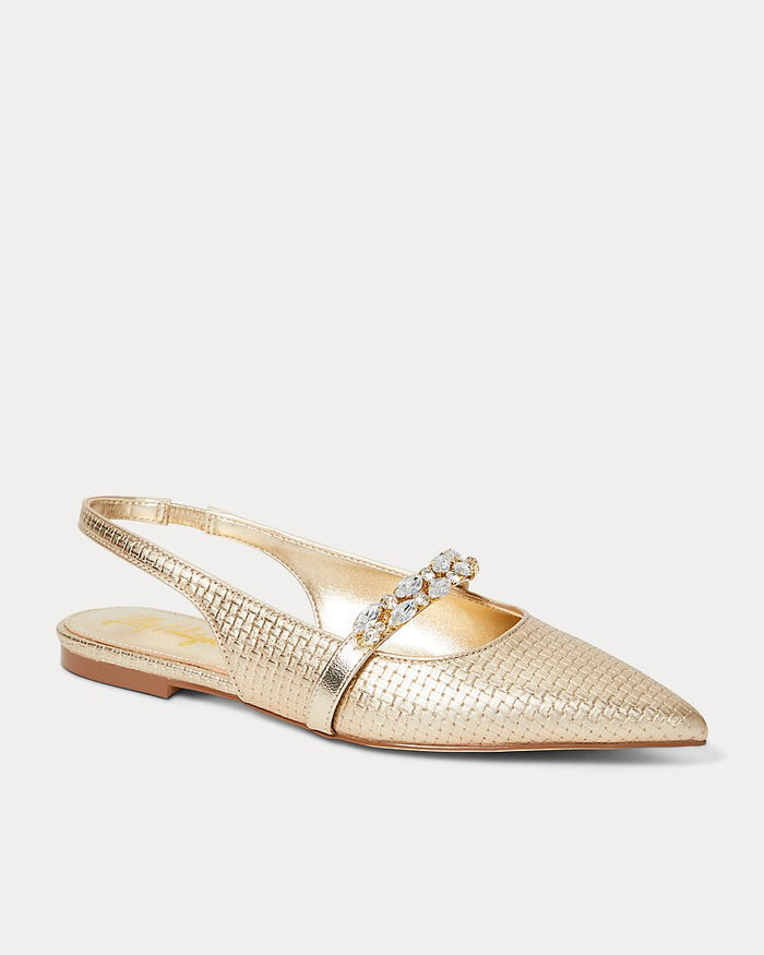 Tamara Slingback - Gold Metallic