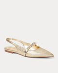 Tamara Slingback - Gold Metallic