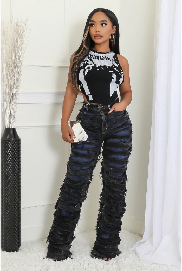 Tamika.....Total Distressed Jeans Aphrodite Jeans