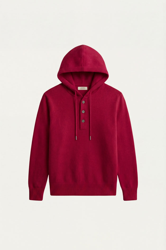 Taviano Hooded Knit Red
