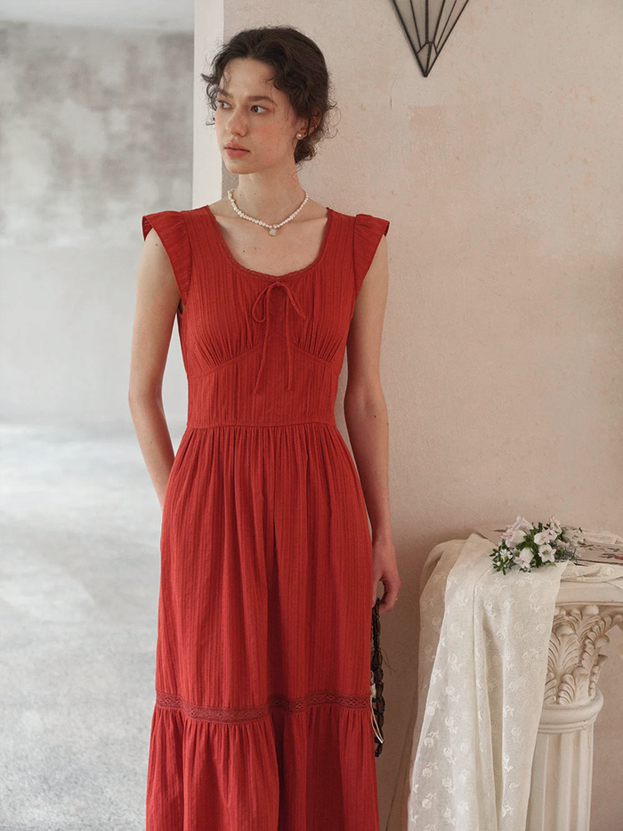 Tempest Round Neck 100% Cotton Dress