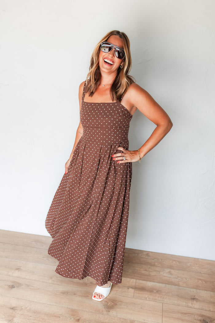 The Cafe Society Midi Dress - One Eleven Olive Boutique