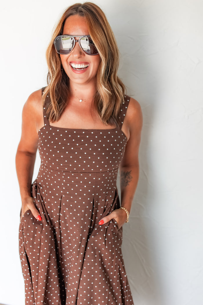 The Cafe Society Midi Dress - One Eleven Olive Boutique