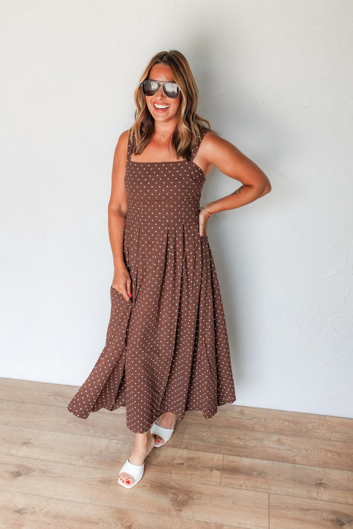 The Cafe Society Midi Dress - One Eleven Olive Boutique