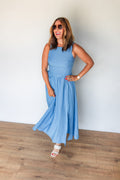 The Capri Coast Midi Dress - One Eleven Olive Boutique