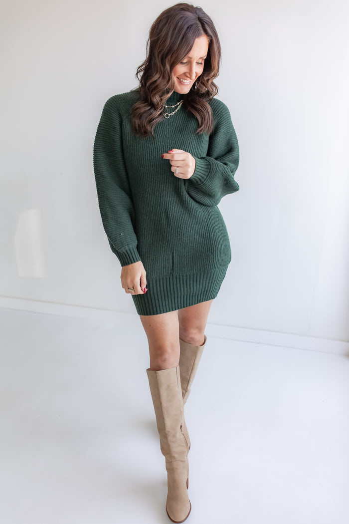 The Eve Sweater Dress - One Eleven Olive Boutique