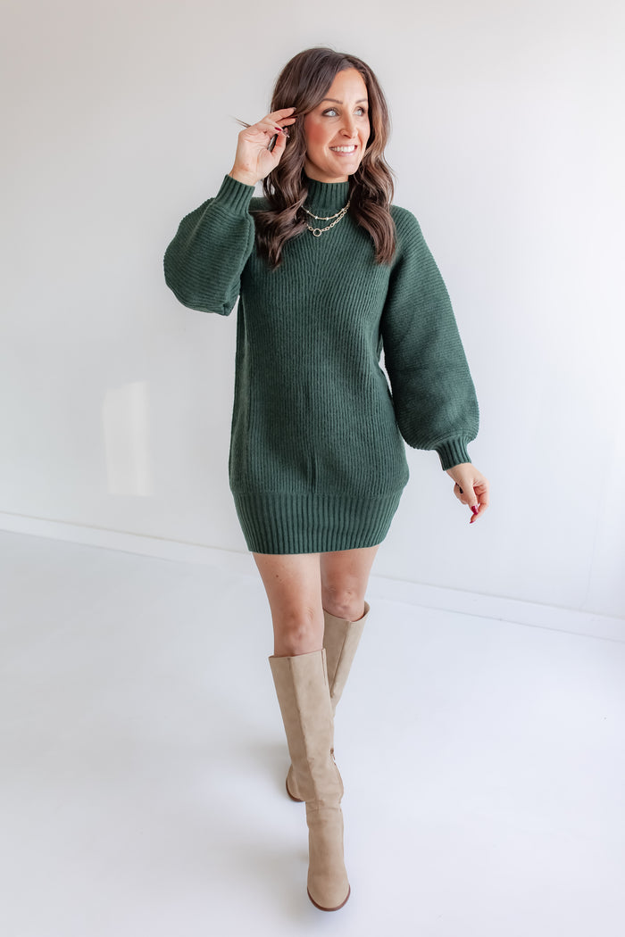 The Eve Sweater Dress - One Eleven Olive Boutique