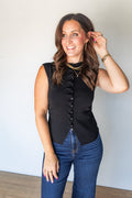 The I'll Be There Top - Black - One Eleven Olive Boutique