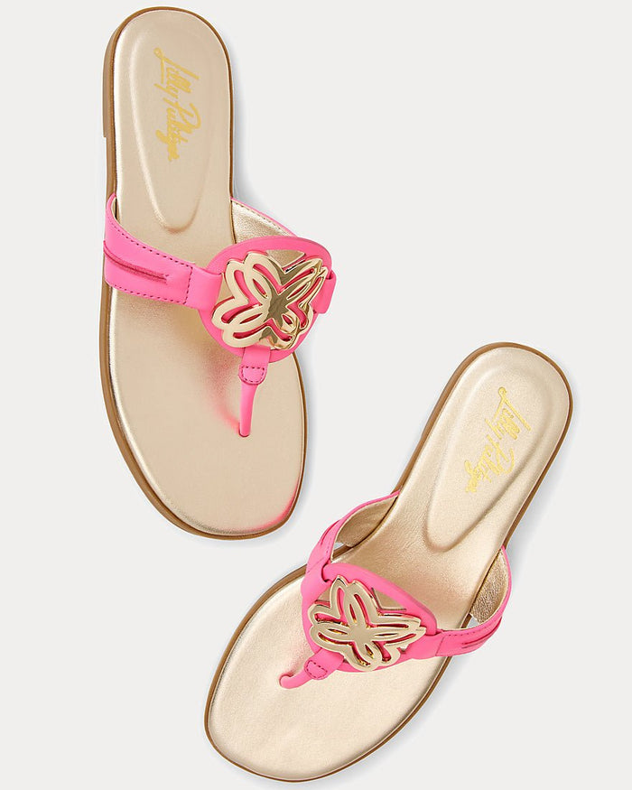 Lilly Pulitzer - The Lilly Sandal - Gold Metallic