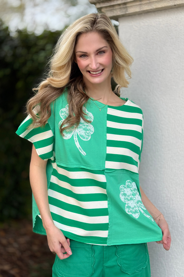 The Lucky Charm Patchwork Top
