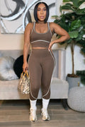 The Marlowe Motion Sculpt Set-Brown