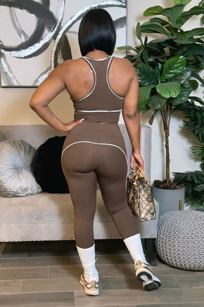 The Marlowe Motion Sculpt Set-Brown