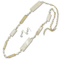 The Modern Muse Hammered Acetate Statement Necklace Set