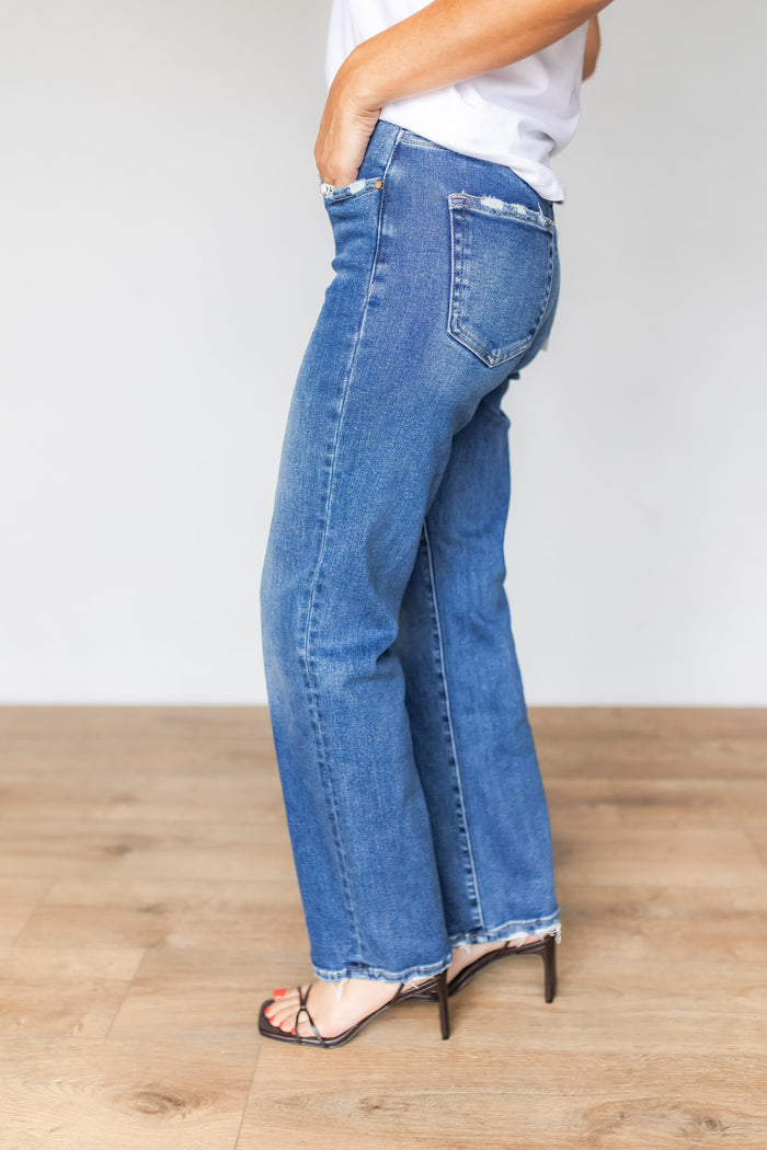 The On the Move Straight Jeans - One Eleven Olive Boutique