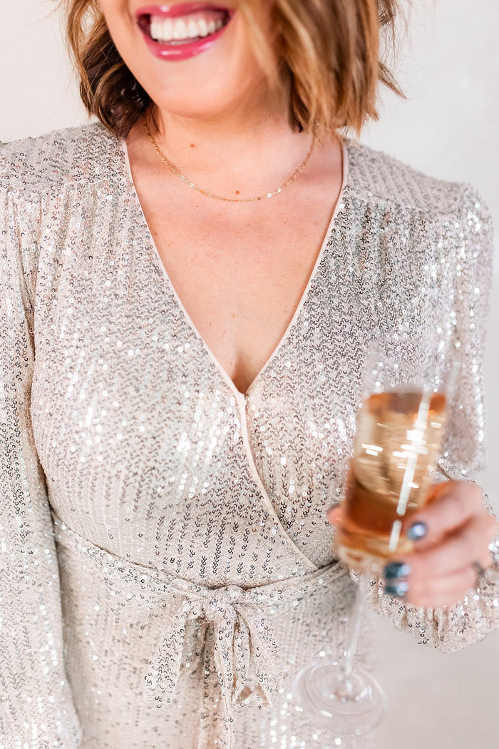 The Party Glam Sequin Jumpsuit - One Eleven Olive Boutique