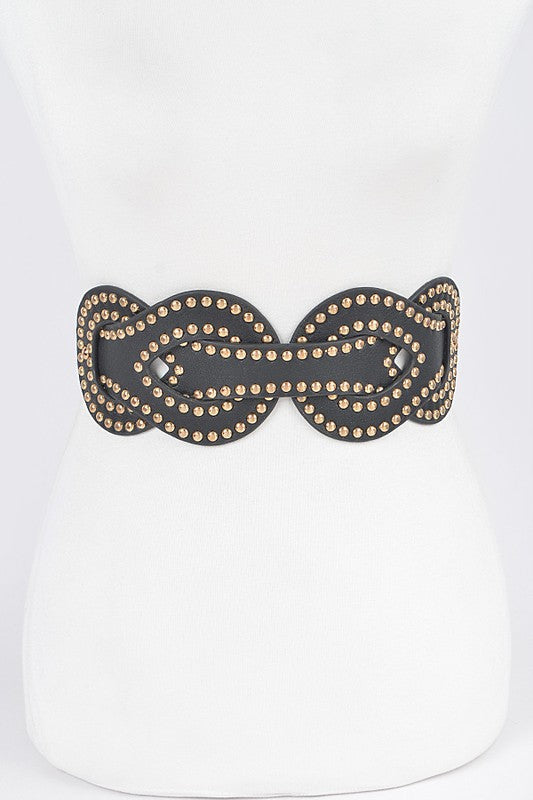 The “Statement Maker” Stretch Belt - Gold