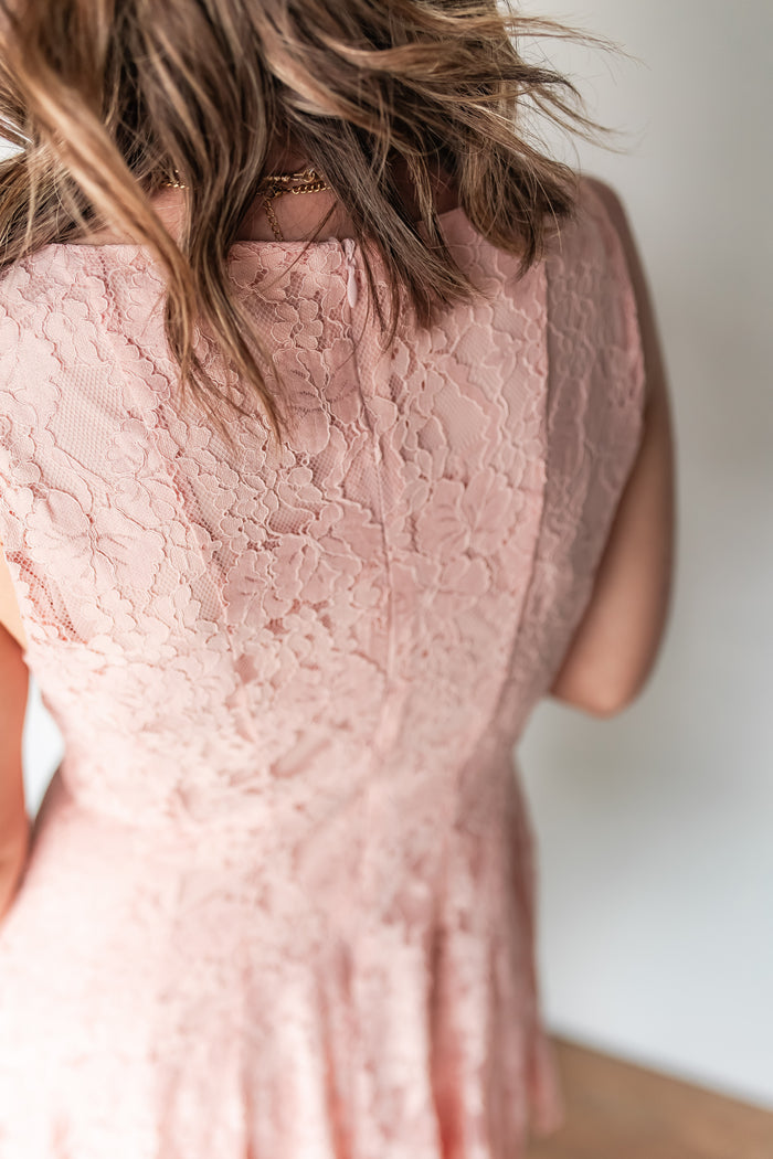The Sweet Romance Floral Lace Dress - One Eleven Olive Boutique