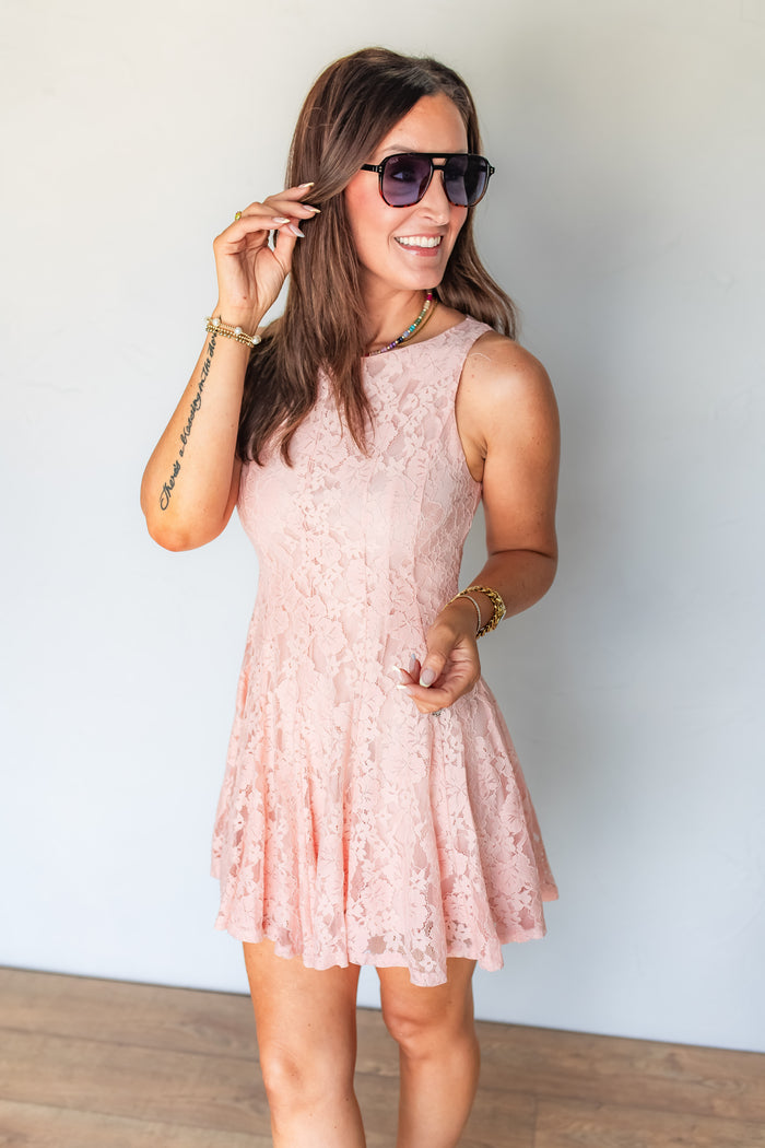 The Sweet Romance Floral Lace Dress - One Eleven Olive Boutique