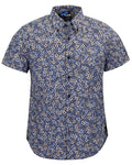 TIM FLORAL FIELD BLACK MENS PRINTED SHIRT