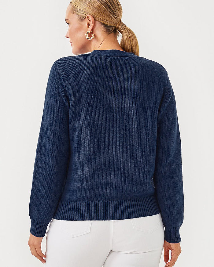 Lilly Pulitzer - Tippery Cardigan - Low Tide Navy