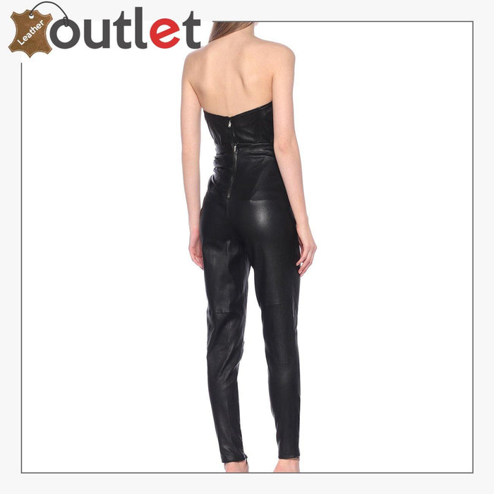 Unique Style Leather skinny pants
