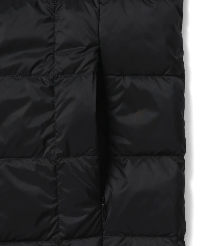 Unisex Basic Hi Neck Down Jacket + Knit Sleeves