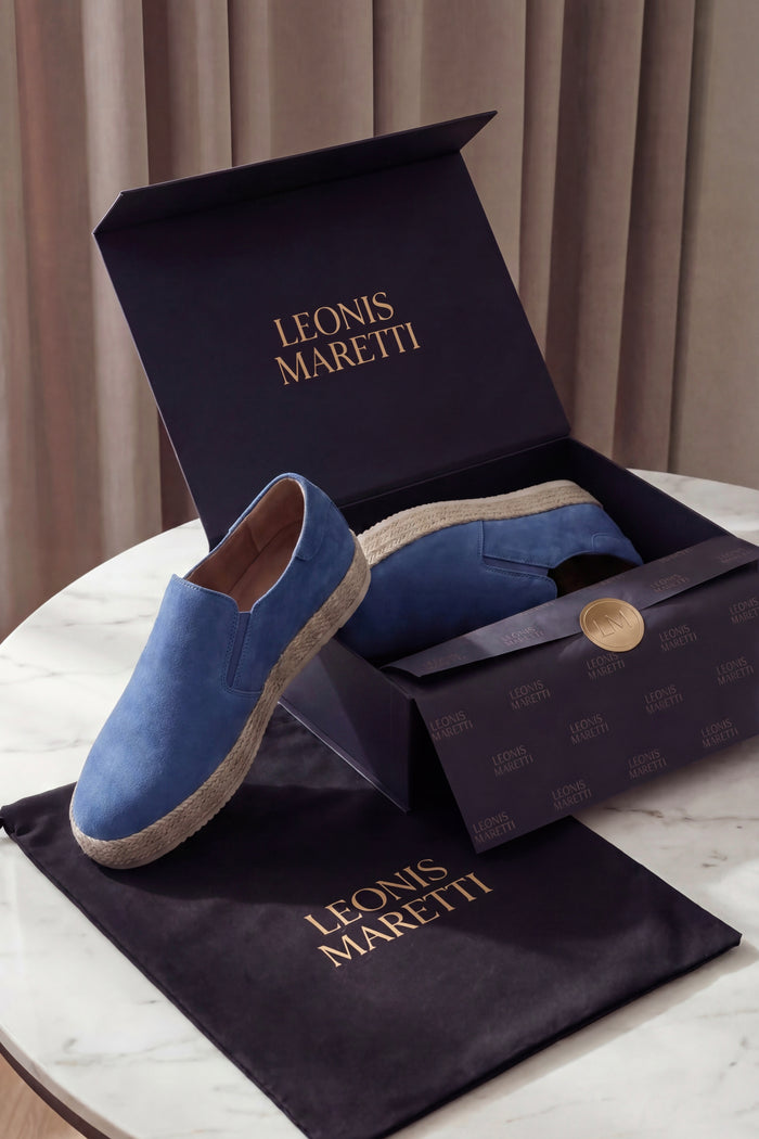 Valeno Suede City Loafers Blue