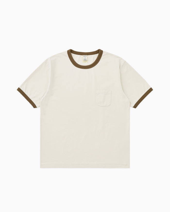 Washed Ringer Tee Brown