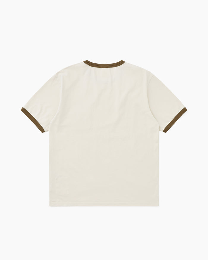 Washed Ringer Tee Brown