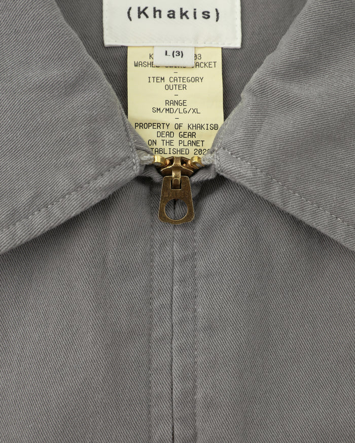 Washed Swing Jacket Grey