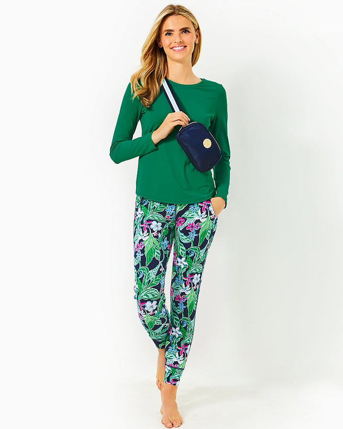 Westley Long Sleeve Active Tee Upf 50 Plus - Fiddle Leaf Green