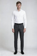 White French Cuff Shirt – a classic white shirt featuring a custom tailored fit with elegant French cuffs, crafted for refined formal wear and timeless sophistication.