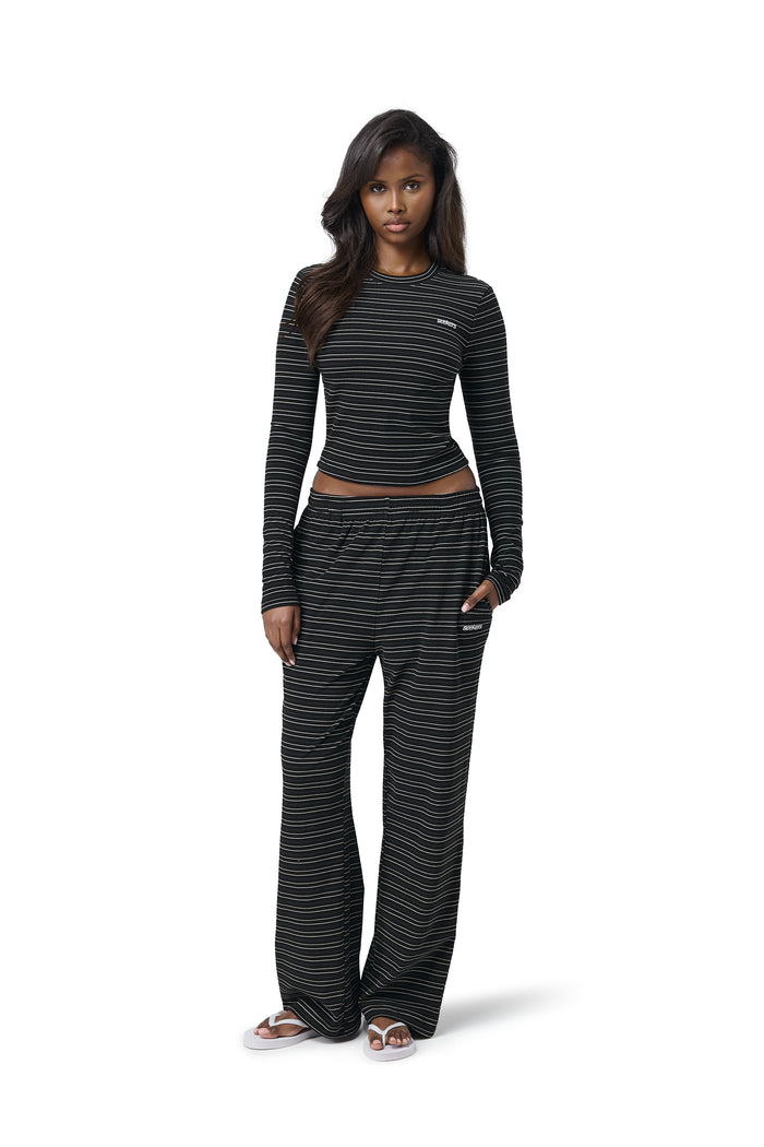 Wilbur Soft Wide Leg Pants in Black