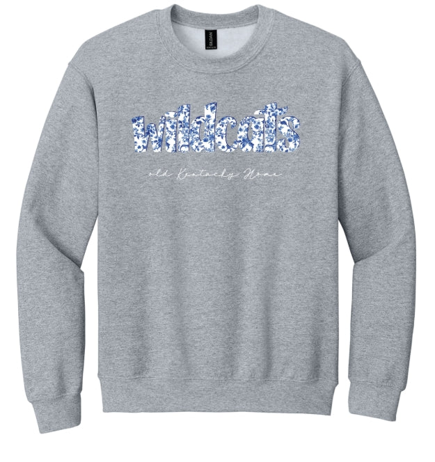 Wildcats Floral Crewneck Sweatshirt