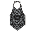 Women's Classic Paisley Bandana Halter - Harley Black & White