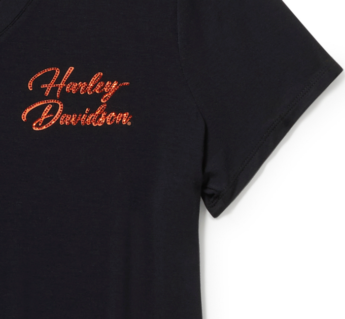 Women's Essential Bling V Neck Tee