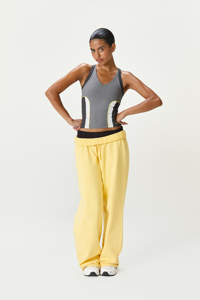 Model is 5'9" and wears a size S.