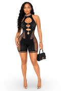 Your Dream - Women's Poster Girl Stretch Halter Neck Seamless Romper